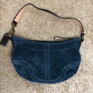 Coach Suede Leather Shoulder Bag